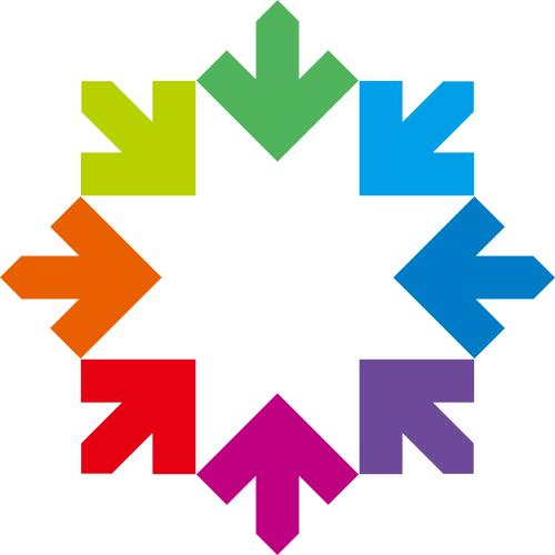 彩色箭头目标矢量logo素材 logo png