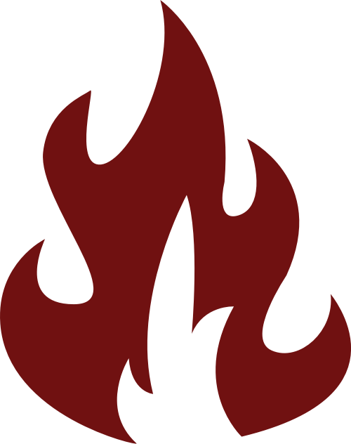 红色火焰矢量logo图标