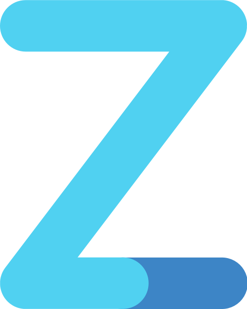 字母Z双色矢量图标