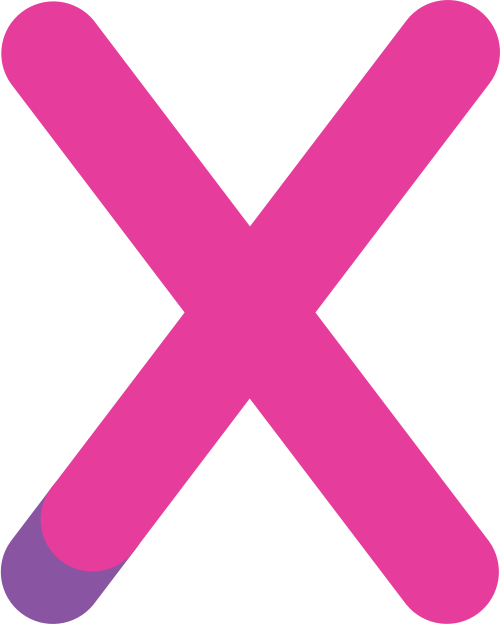 字母X双色矢量图标 logo png