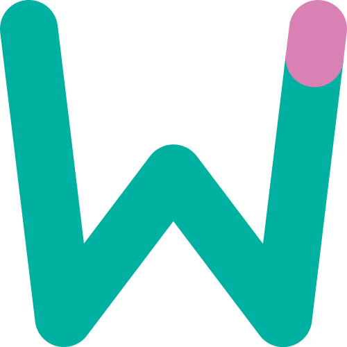 字母W双色矢量logo图标