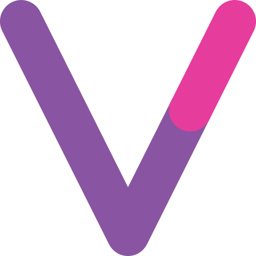 字母V双色logo素材图片