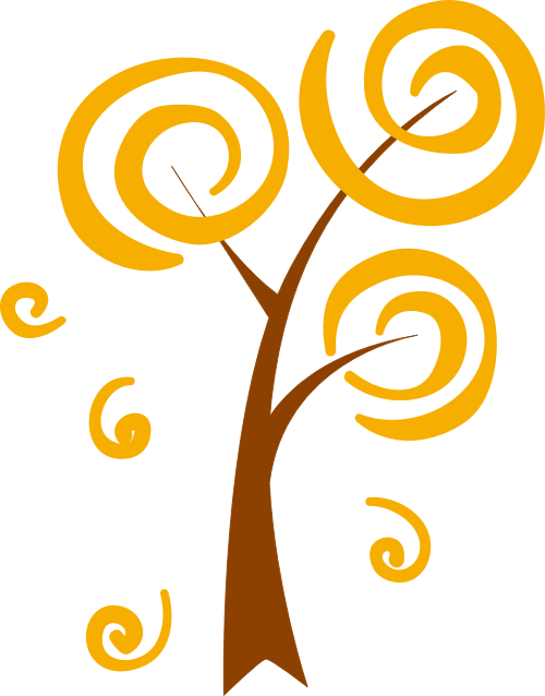 圈圈小树矢量logo图标 logo png