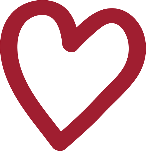 红色简单爱心矢量logo图标 logo png