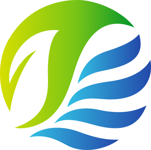 渐变绿色环保矢量logo图标 logo png