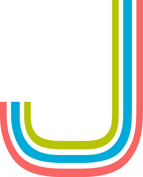 字母J三色logo设计素材 logo png