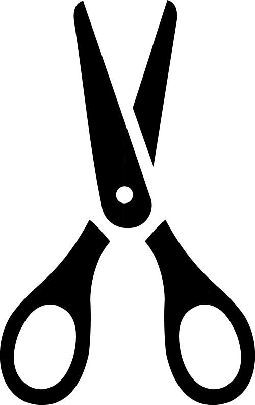 美容美发剪刀矢量图标 logo png