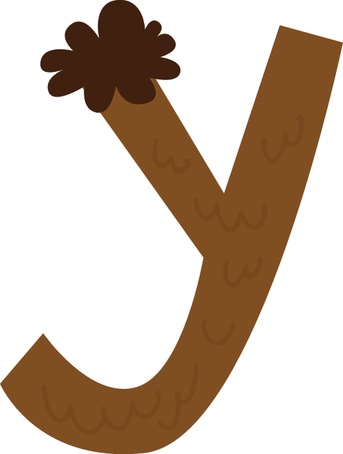 字母Y可爱动物logo素材图片