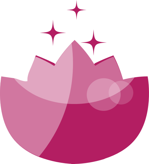 红色渐变荷花星星矢量logo图标 logo png
