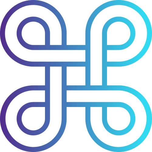 蓝色渐变环形圆图案矢量logo图标 logo png