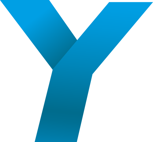 蓝色字母Y矢量logo图标