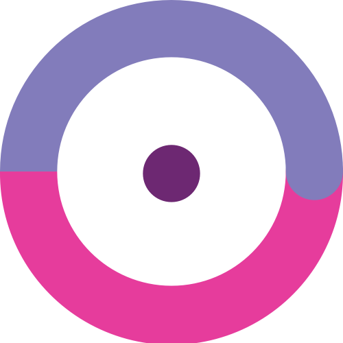 字母O双色logo设计素材