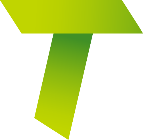 渐变绿色字母T矢量logo图片 logo png
