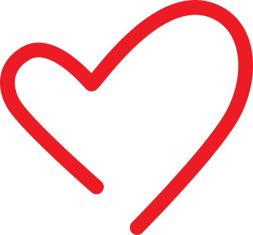 红色爱心线条矢量logo图标 logo png