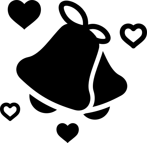 婚庆爱心铃铛矢量图标素材 logo png