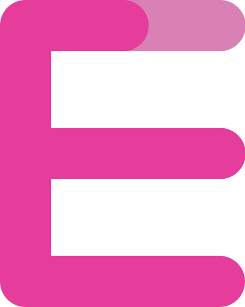 字母E渐变红色矢量标志图片 logo png