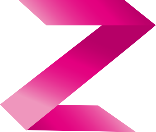 红色渐变字母Z矢量logo图标