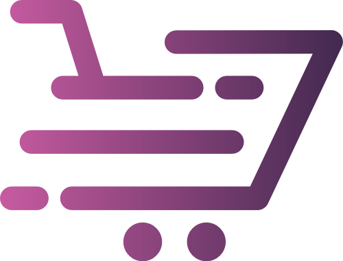 紫色渐变购物车矢量logo图标 logo png