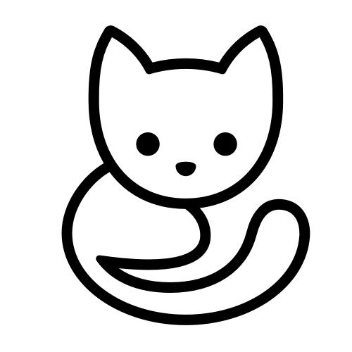 可爱小猫宠物矢量Logo图标 logo png