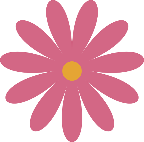 粉色自然小野花矢量logo素材 logo png