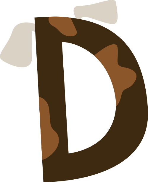 小狗字母D可爱卡通动物logo素材图片 logo png