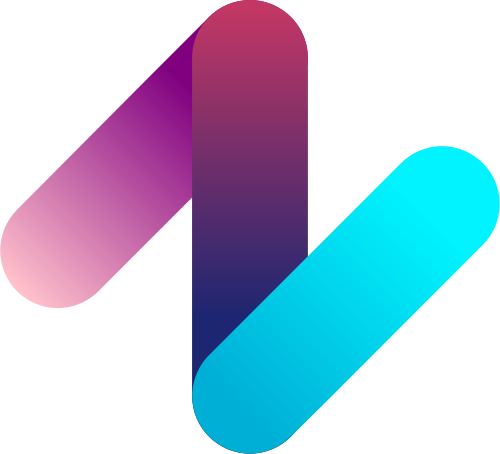 彩色字母N矢量图形 logo png