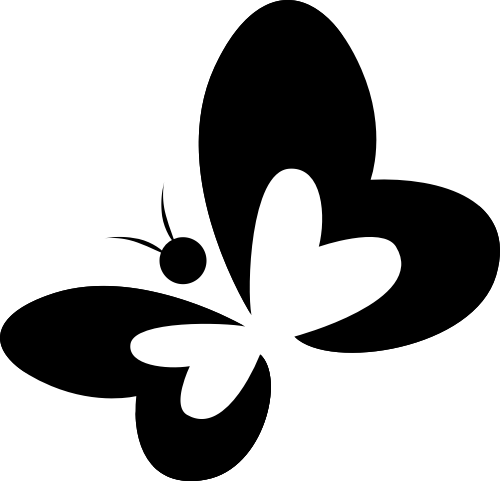女性蝴蝶矢量图形LOGO logo png