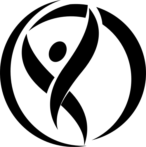 圆形运动健身瑜伽矢量图形 logo png