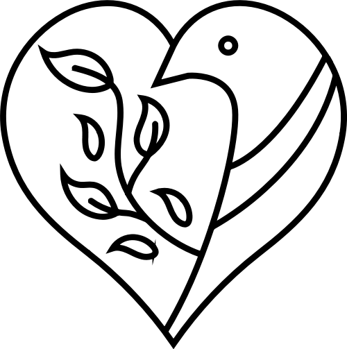 爱心线条小鸟矢量logo图形 logo png