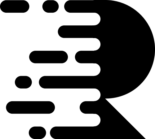 分解R抽象矢量图形 logo png