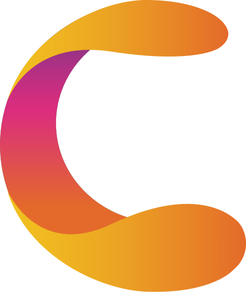 丰富立体多彩字母C漂亮的渐变logo图标 logo png