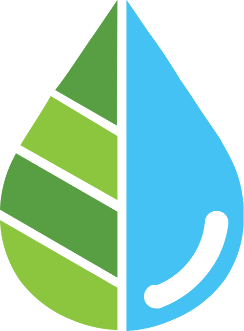 树叶与水滴矢量图标 logo png