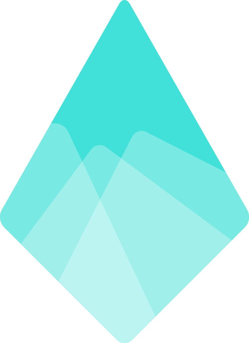 蓝色渐变钻石珠宝矢量logo图形 logo png