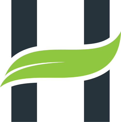叶子字母H矢量logo模板素材 logo png