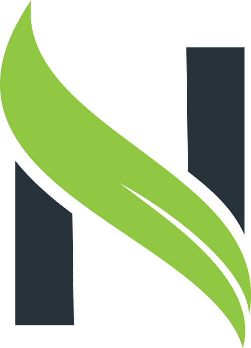 叶子字母N矢量图形 logo png