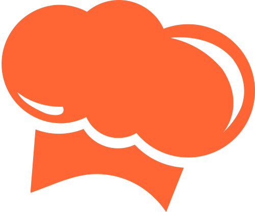 橙色厨师帽美味餐饮相关矢量图形 logo png