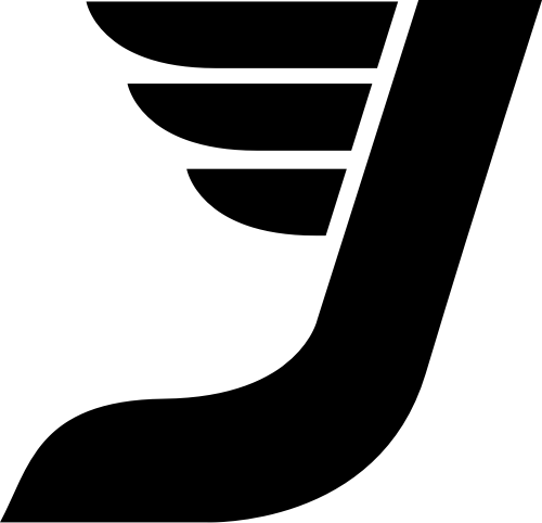 字母J与翅膀元素图标 logo png