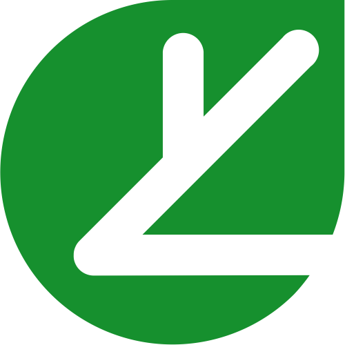 绿色叶子简单矢量图形 logo png