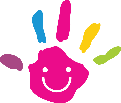 彩色绘画手掌儿童艺术教育logo logo png
