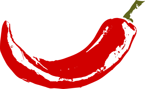 红色辣椒矢量图标素材 logo png