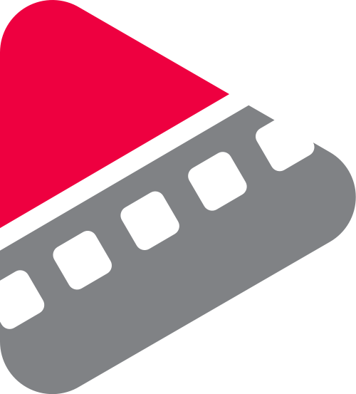 红色灰色视频影视logo图标素材