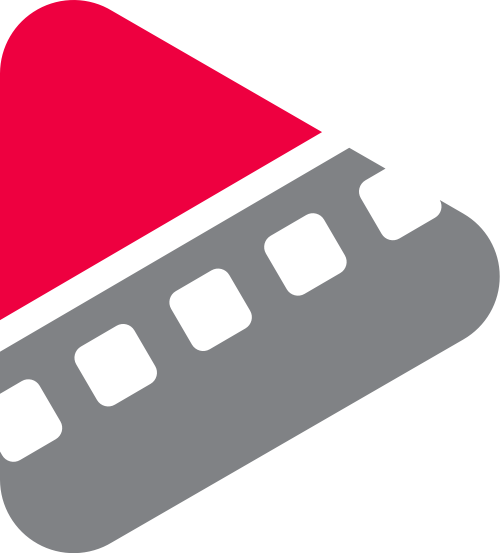 红色灰色视频影视logo图标素材 logo png