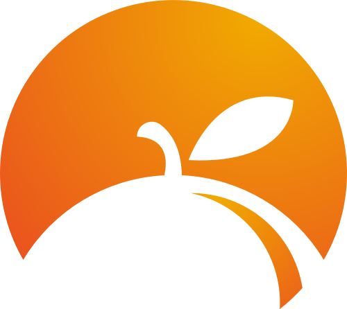 水果橙子橙汁饮品矢量图标素材 logo png