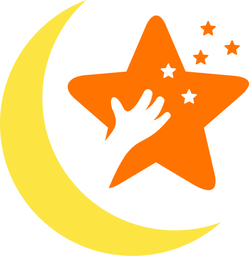 卡通星星月亮母婴儿童教育培训矢量图标素材 logo png