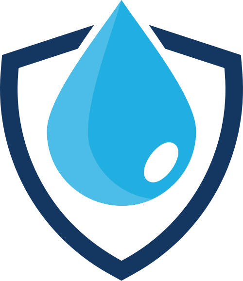 盾形水滴水资源环境保护logo图标素材 logo png