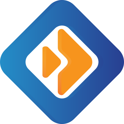 立体菱形渐变播放器视频传媒矢量图标素材 logo png