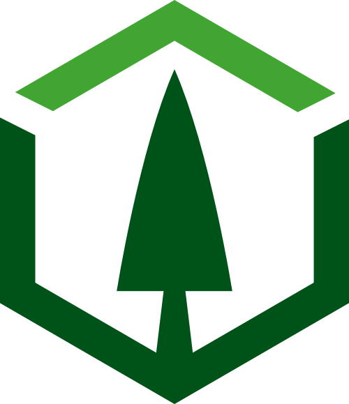 六边形植物树木环保logo图标素材 logo png