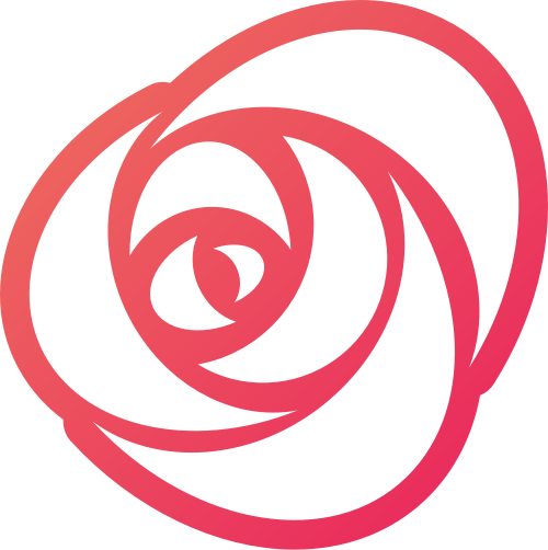 简约线条玫瑰花花朵花卉花店矢量图标素材 logo png