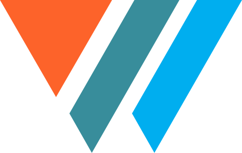 三色抽象W字母商务咨询合作矢量图标素材 logo png