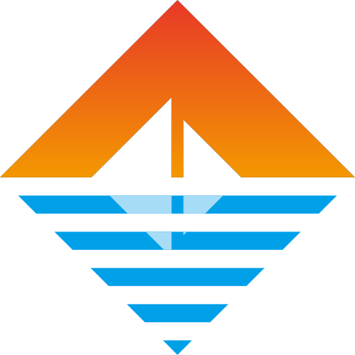 菱形抽象风景休闲旅游农业矢量图标素材 logo png